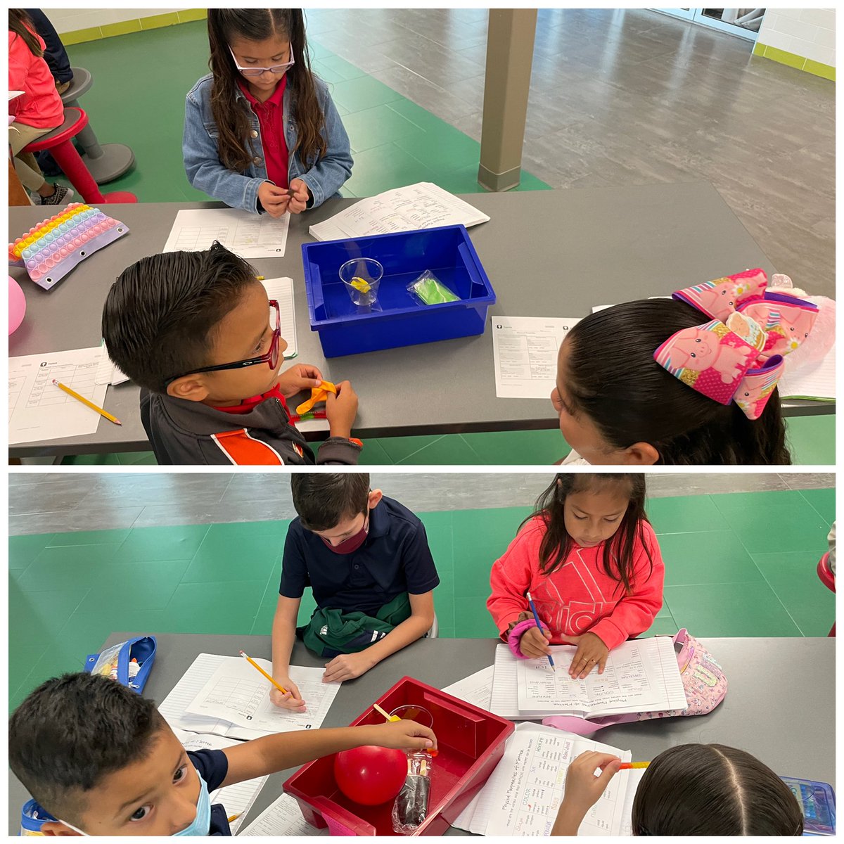 COlivas02_JCE's tweet photo. Scientists at work 👩🏼‍🔬👨🏼‍🔬. Today during our science lab our buffaloes observed and compared physical properties of matter. #Greatmindsatwork #TeamSISD #BuffaloStrong #Chargingthestorm https://t.co/LELXXUSuV6