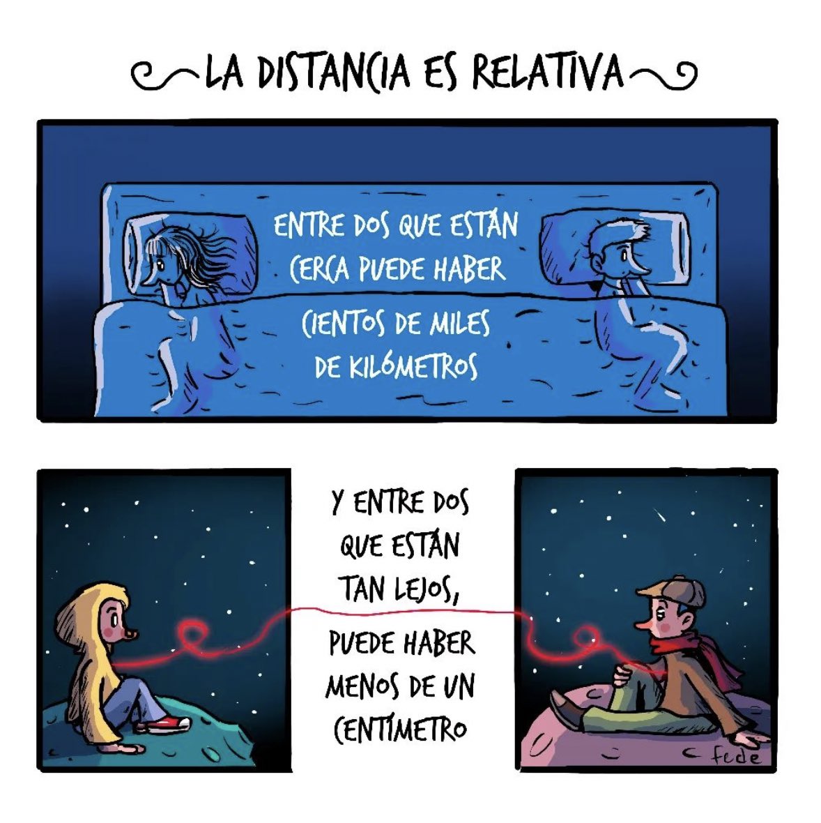 LA DISTANCIA ES RELATIVA
Autor: Fede Calde
#cementeriodelibros