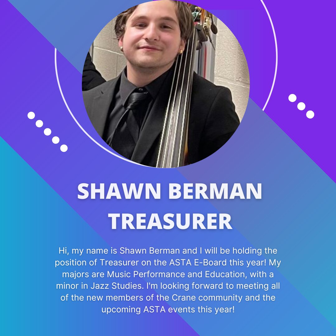 In celebration of Welcome Week, I'd like to introduce you to this year's ASTA E-Board members!! We are so excited to work with you this year, and are looking forward to hosting some exciting events and meetings🎶