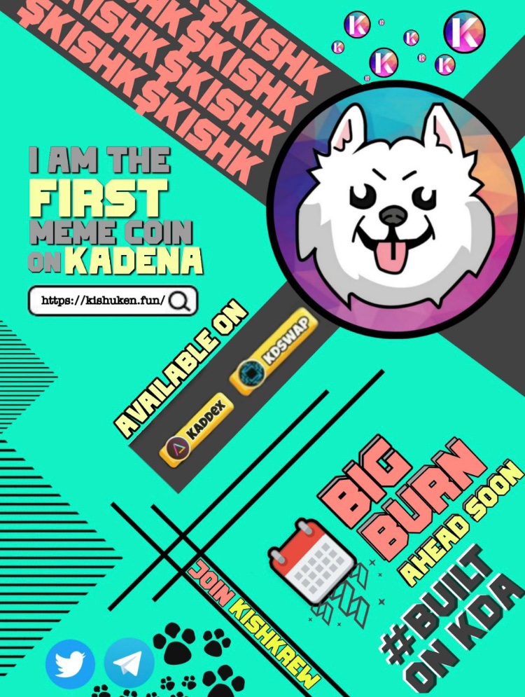 NoVaK_811's tweet photo. @cryptoworld202 Obviously $KISHK
#FirstMemeCoinOnKDAblockchain
Will be the only one that solves the crypo trilemma
#Extremelysecure and #decentralized #POW #PACT #Infinitelyscalable
Check @kadena_io @kishuken_kda
#Buy on @KaddeXofficial
#LetsFuckingMoon #HurricaneKISHK
#GemX1kHere
#WAGMI $KDA https://t.co/Fsvsh5wvaY