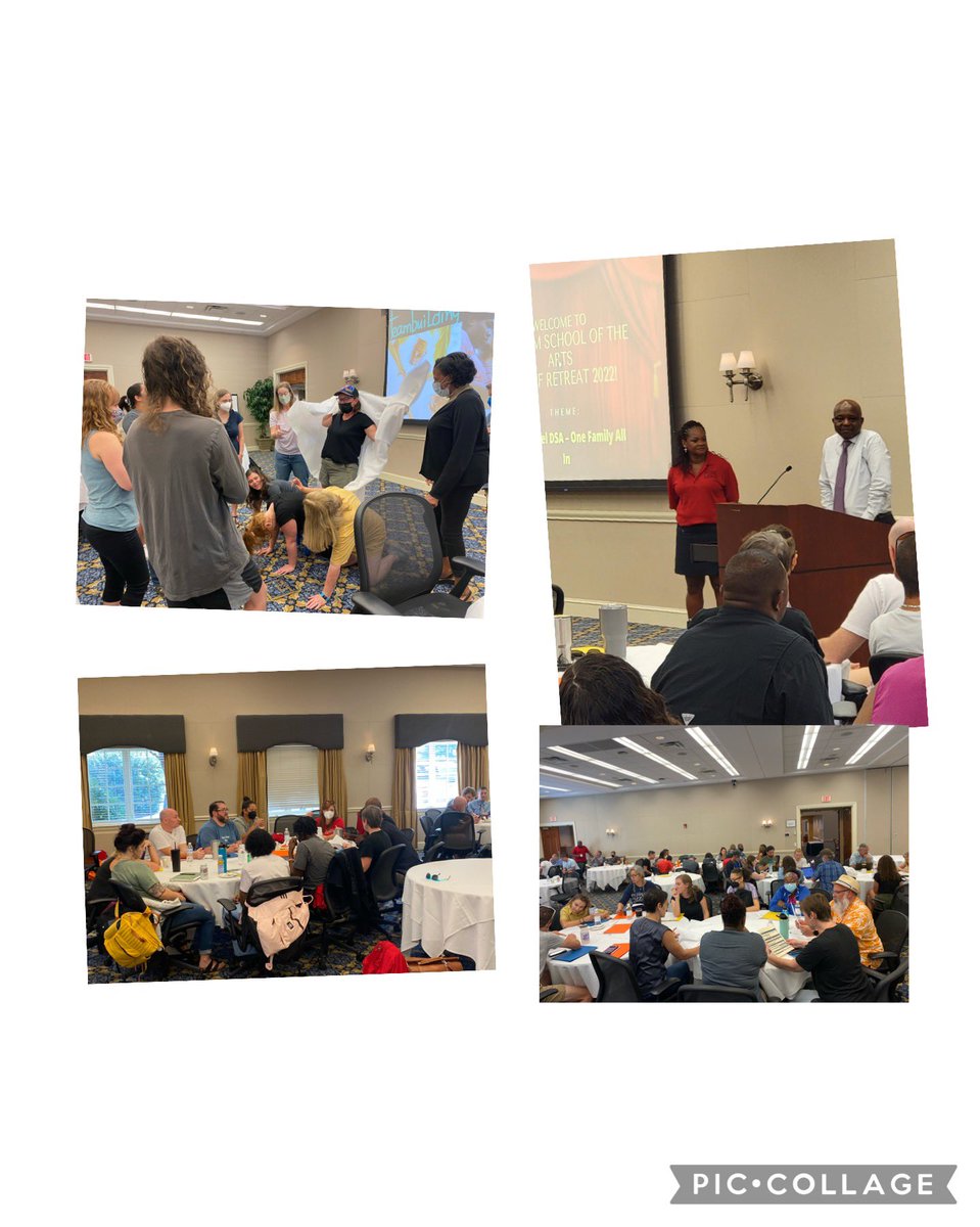 Faculty retreat day for <a href="/DSA_DurhamNC/">DSA</a> thank you <a href="/pmubenga/">Pascal Mubenga, PhD.</a> and Board member Rogers for speaking to our staff. Faculty took time to have fun and engage in the “work”to take us to the Next Level DSA. <a href="/DurhamPublicSch/">Durham Public Schools</a> #WeAreDPS