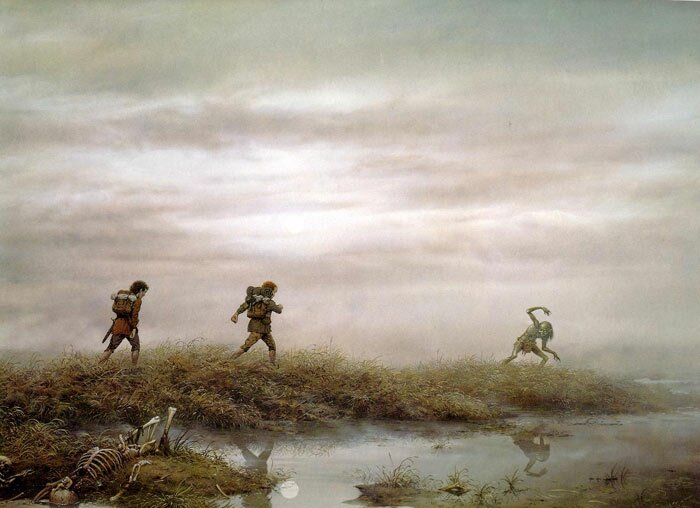 TheArtofArda's tweet photo. Through the Marshes - Ted Nasmith https://t.co/i11T3NDfuC