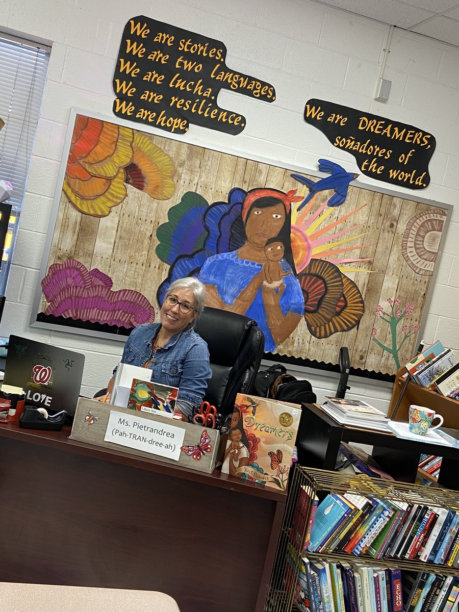 SHOUT OUT to Ms. Pietrandrea for exhibiting LOVE in her classroom for her students to help them know that they are resilient learners who can make their dreams into reality✨ <a href="/Hampton_Huskies/">HamptonMiddleSchool</a> #LanguageArts #YuyiMorales