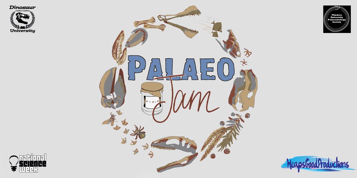 What's the point of palaeontology? Hosted by @heapsgood, the first episode of the new podcast 'Palaeo Jam' will feature @DiprotoRon and @Phoebyornis in a discussion about this very thing. #ScienceWeek 1/3