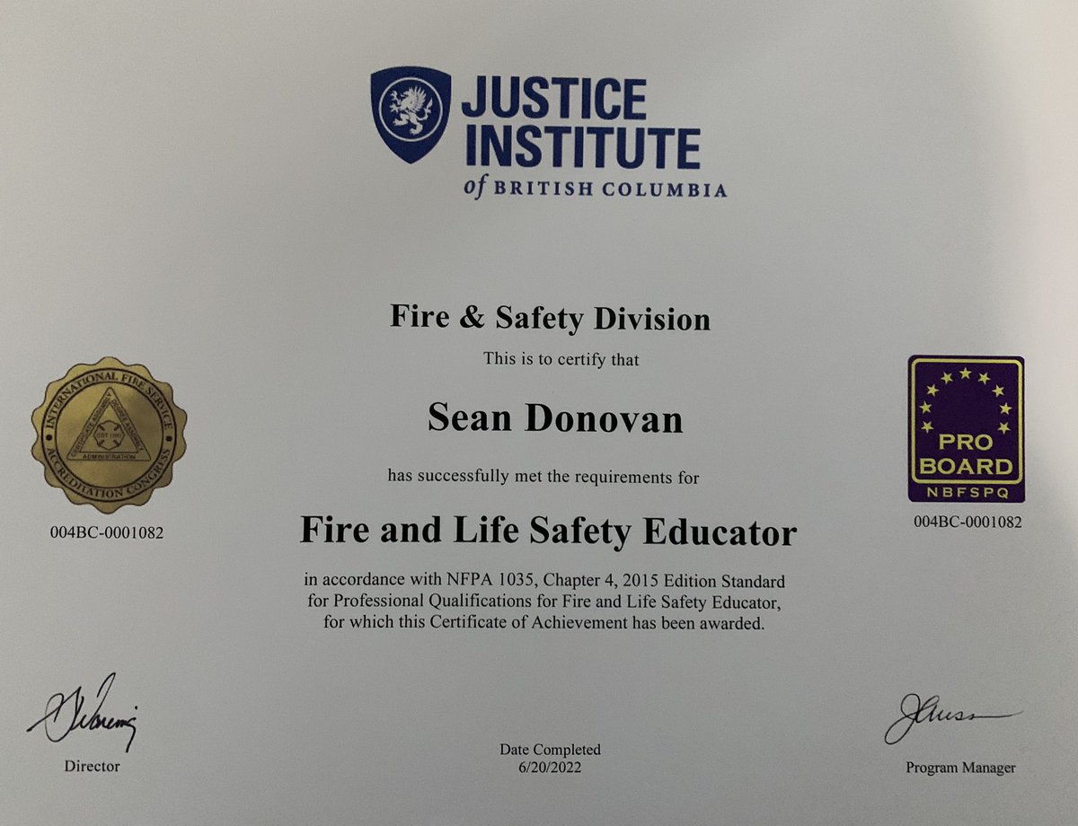 NDFPEO's tweet image. 4 weeks on the road and came home to this surprise. Thanks @JIBCnews for outstanding instruction and the opportunity for me to help my department. #fireprevention #flse
