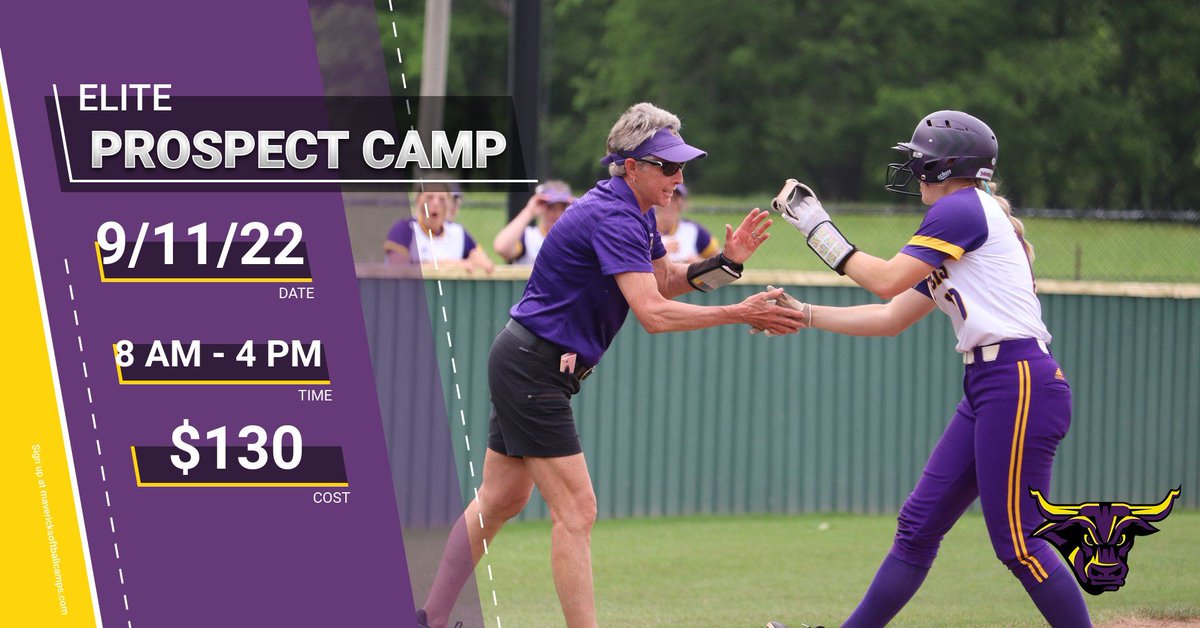 Camp is less than 3 weeks away. Sign up today for a chance to learn from the Mavericks. Visit mavericksotballcamps.com for more info. #MavFam #HornsUp