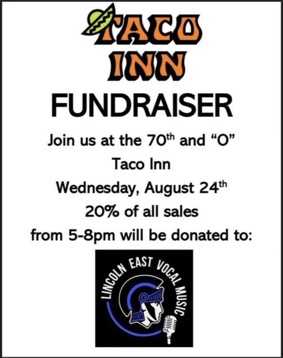 We’re having Taco Inn tomorrow! Are you?