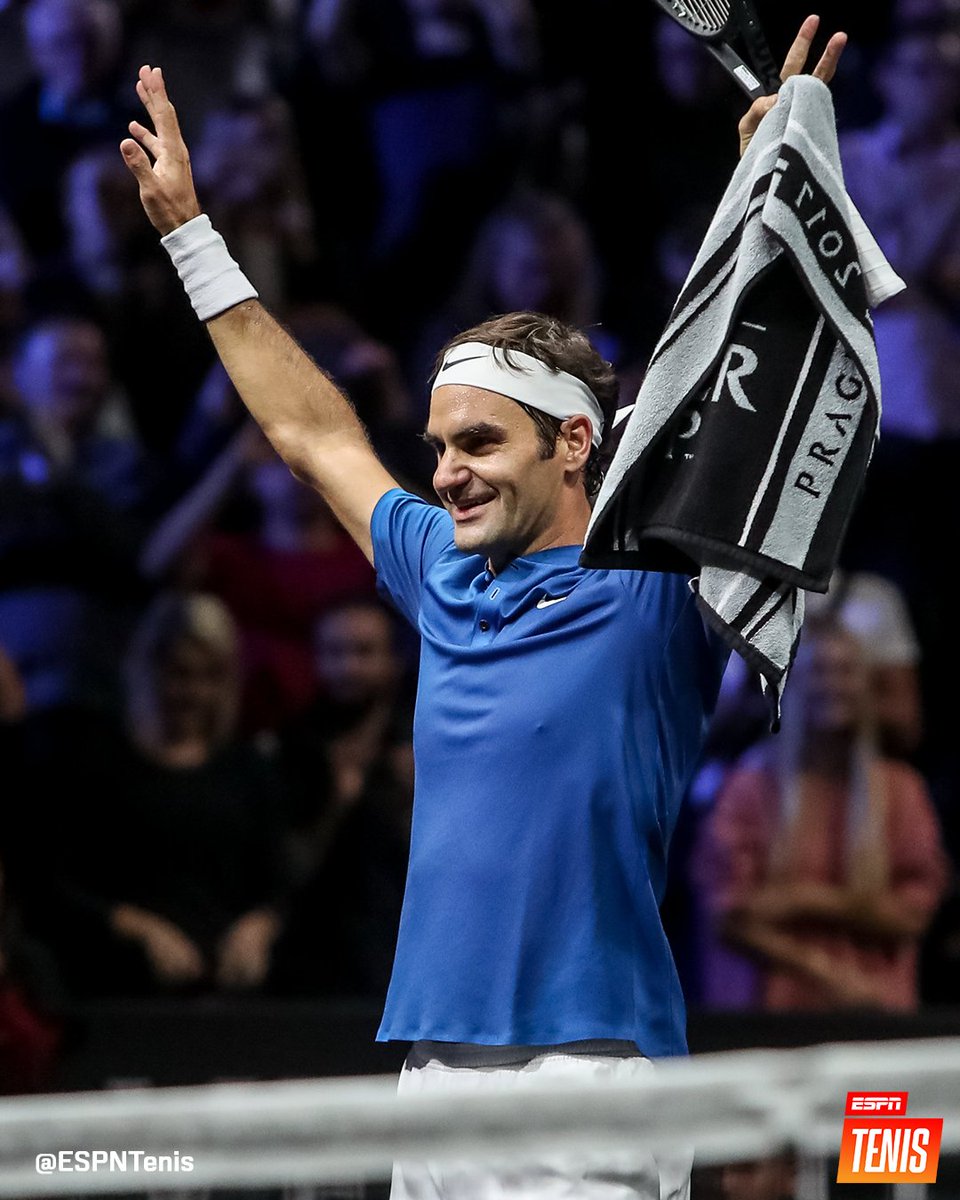 ESPNtenis's tweet photo. 👀🔜 Un dato que va a sacarte una sonrisa: en un mes comienza la Laver Cup, en un mes vuelve ÉL. 👑🇨🇭 https://t.co/DIoIQM3dJA