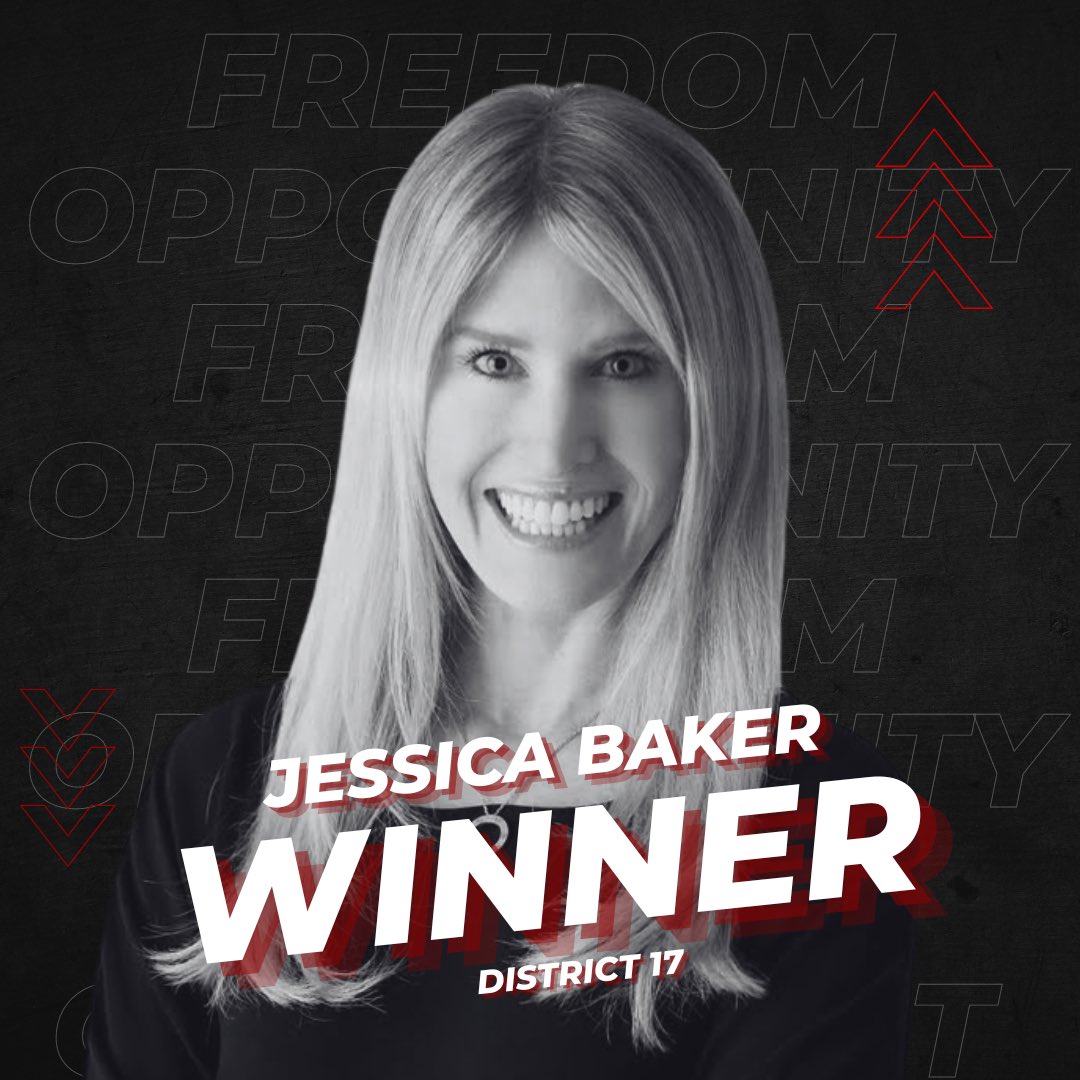 FLMajority's tweet photo. Congratulations Jessica Baker on winning your primary election tonight! #FreedomFirewall https://t.co/bkgSS5kI5W