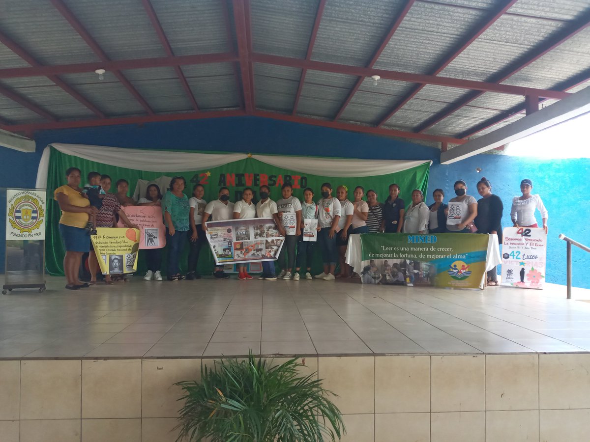 ¡Convirtiendo la Oscurana en Claridad! 📖
#SanRafaelDelSur Con alegría y esperanza caminamos🇳🇮 conmemorando 42 años de lucha erradicando la ignorancia y el error #42LucesYVictorias a través de la Gran Cruzada Nacional🎉 de Alfabetización❤️🖤
