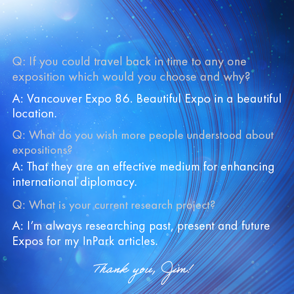 isie_global's tweet photo. Meet Jim Ogul, a writer for @InParkMagazine! Jim attended our symposium back in March. You can learn more about him and his history with expositions below!

@Jim74414738 
#isie #inpark #magazine #internationalexposition #expo #worldsfair https://t.co/uPD6fG7QRs