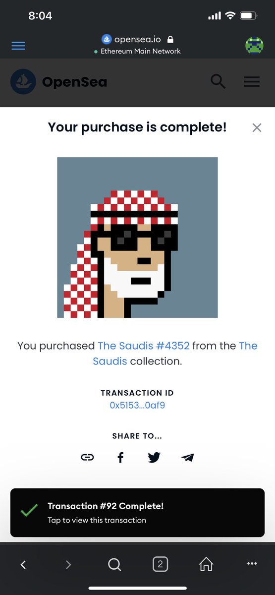 OzarkCapitalLlc's tweet photo. Fuck yeah. Y me compre otro @TheSaudisNFT
now fkn sad I lost one in the hopes of getting it back, still working with @MetaMask @MetaMaskSupport and @opensea_support tu solve the issue,
this is how loyal I am to this #NFTCommunity #NFTs #thesaudisnft
#Habibi #Maxbidding https://t.co/h1FC5GDsEv
