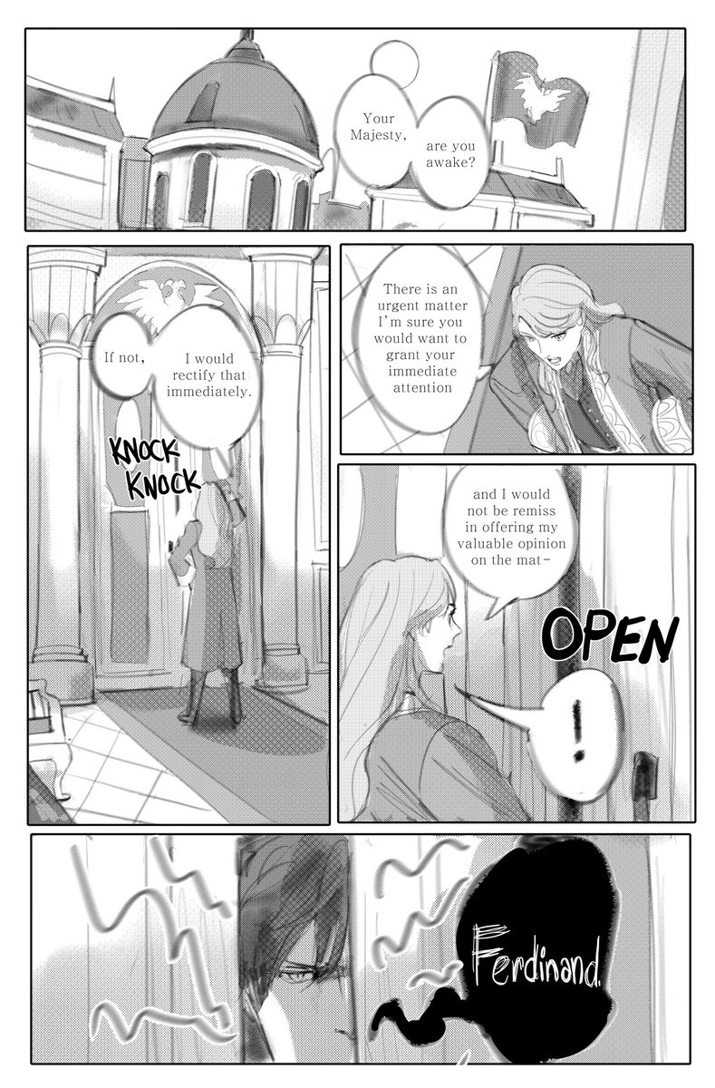 edelbert comic HAHA politics mentioned will be consistent w the events of scarlet blaze rather than crimson flower. sorry in advance for some of the wordy dialogue (1/4)