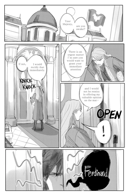 edelbert comic HAHA politics mentioned will be consistent w the events of scarlet blaze rather than crimson flower. sorry in advance for some of the wordy dialogue (1/4) 