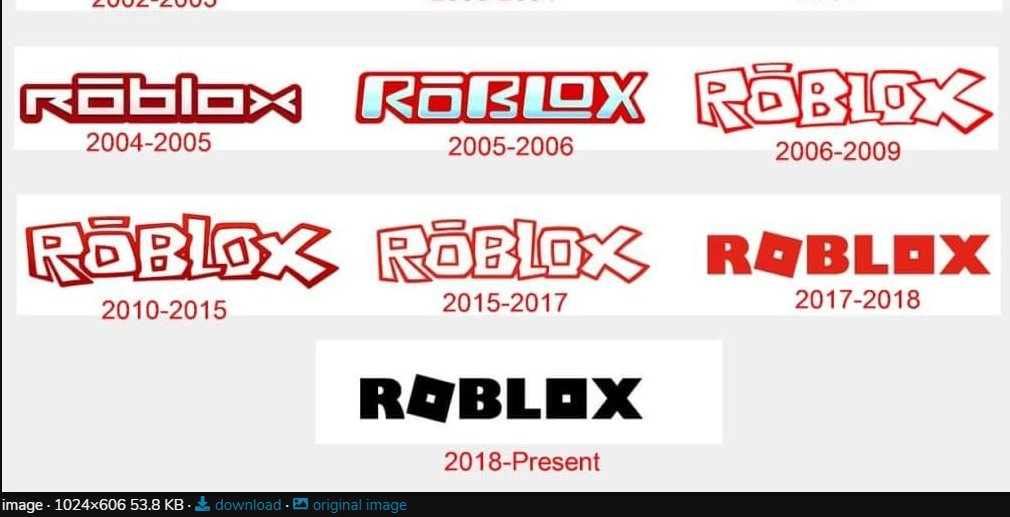 roblox logo evolution 