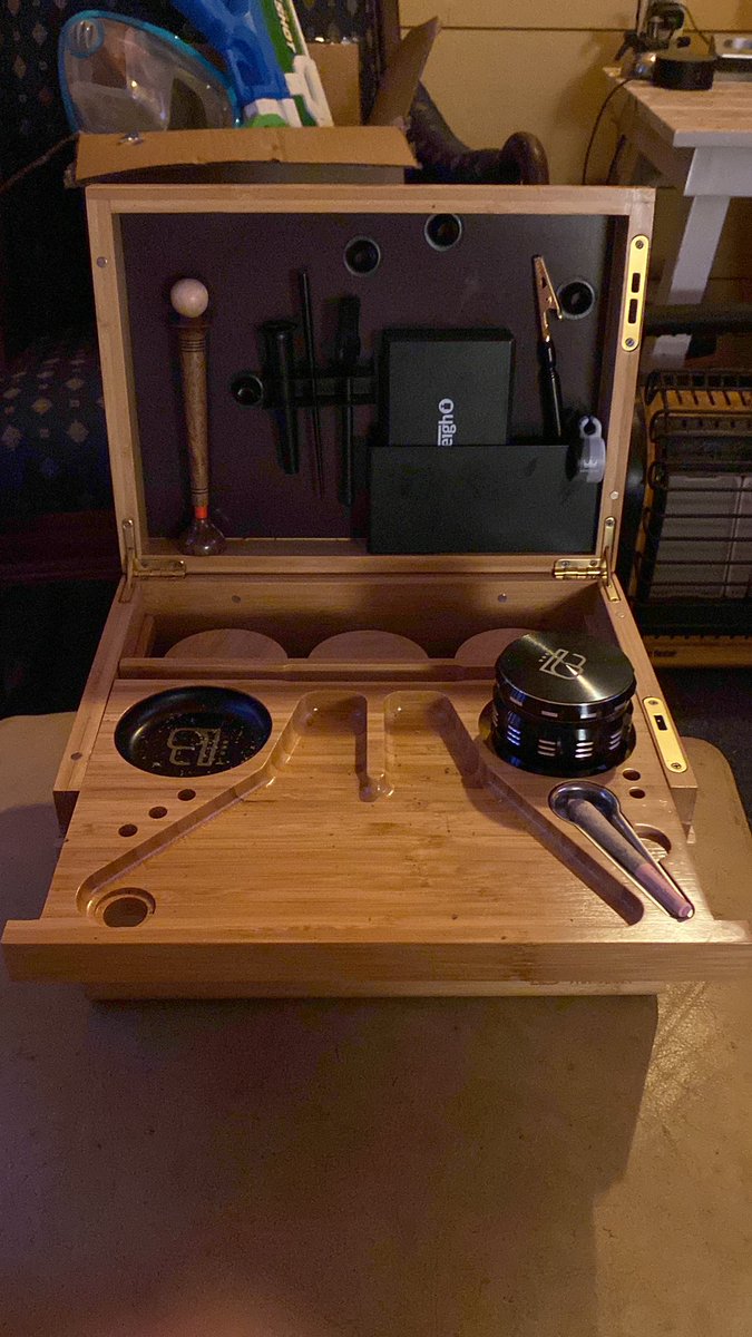 #Mmemberville Tonight’s session is <a href="/RedEyeSocialCLT/">Charlotte Smokers Club</a> Platinum Kush in a <a href="/Blazy_Susan/">Blazy Susan</a> pink cone. The stash box is the <a href="/BluebusFT/">BlueBus Fine Smoking Tools</a> Discovery and you can find it here: bluebusft.com/bus/3/