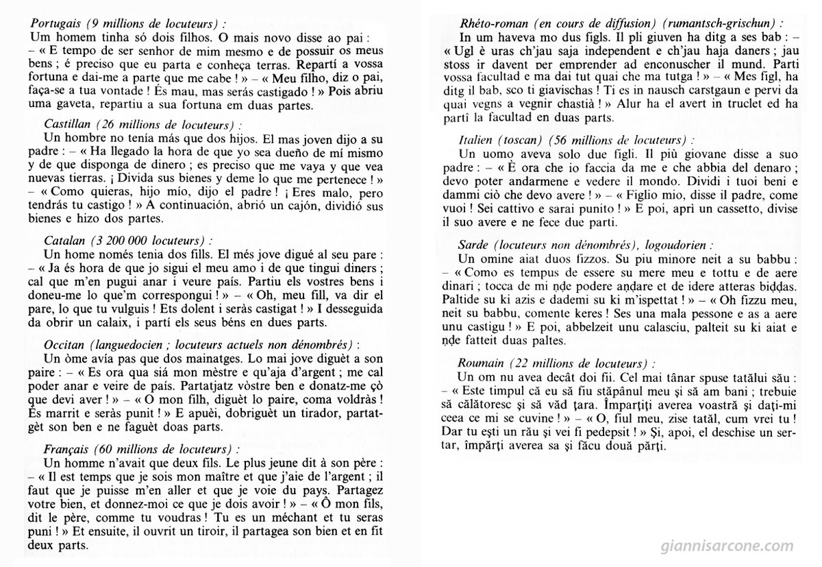 gsarcone's tweet photo. Je suis toujours surpris de l'homogénéité des langues romanes d'Europe...
I am always surprised by the homogeneity of the Romance languages of Europe...
#romancelanguage #languesromanes https://t.co/KErs5yM5ab