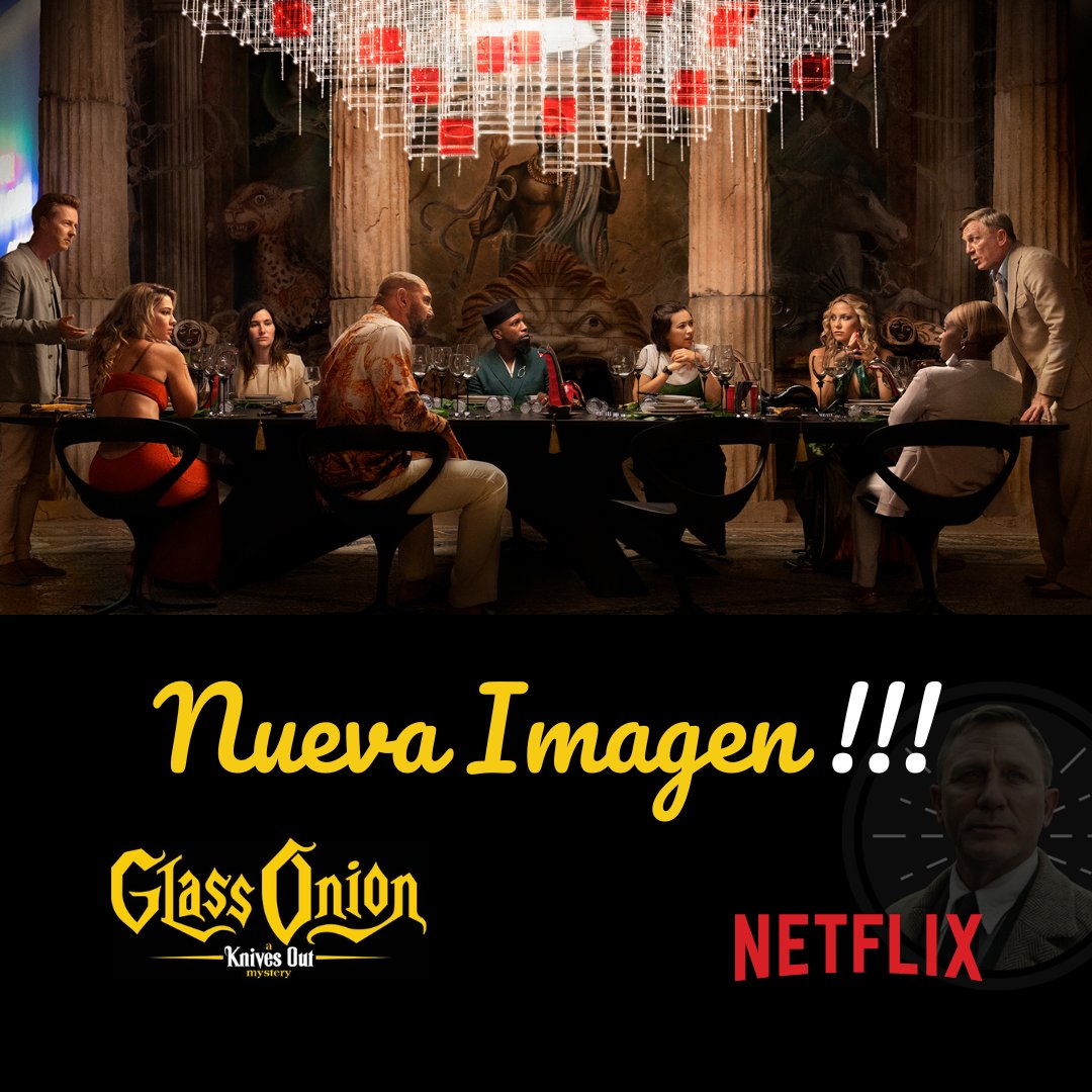 PopFanters's tweet photo. La 1ra imagen📷 de la secuela de #KnivesOut #EntreNavajasYSecretos 🟡🤫, titulada #GlassOnion #GlassOnionAKnivesOutMystery 🧐

Estreno🎊 23 de Diciembre de 2022📅 en #Netflix #NetflixLAT 🔴 https://t.co/heYfSeHjry
