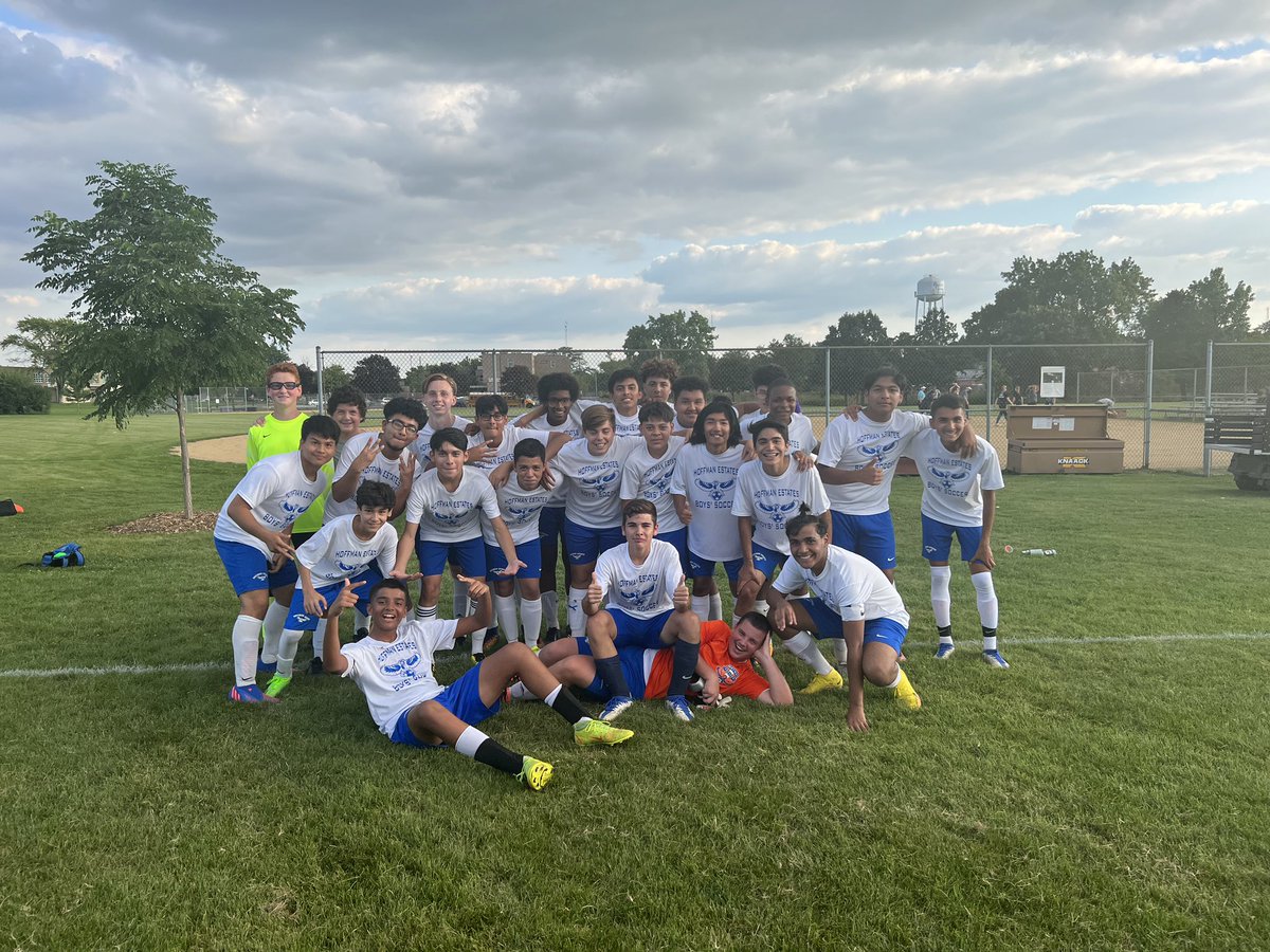HehsSoccer's tweet photo. Congrats to our Frosh/Soph team on an 8–1 win  &amp; to our Freshman team for a solid 2-0 win vs Rolling Meadows! Keep up the hard work! #WTP #OneHoffman https://t.co/Qw23ATnYtP
