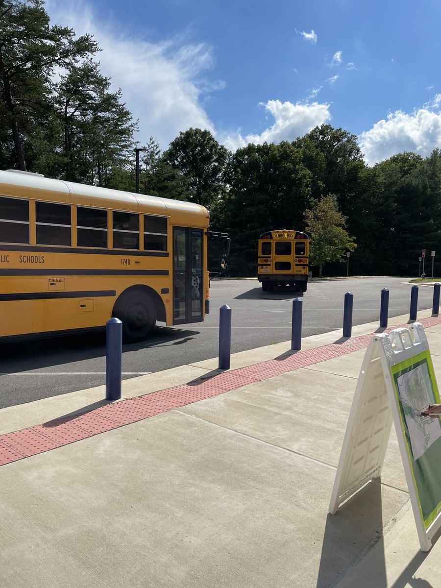 After a phenomenal day of school <a href="/silverbrookelem/">Silverbrook ES</a> our busses rolled out on time. <a href="/Region4FCPS/">Region 4</a>