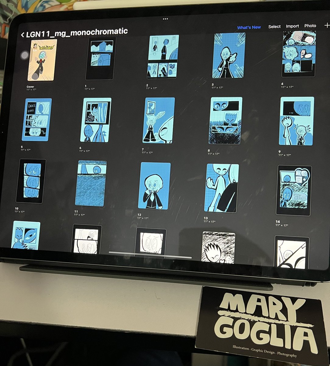 mary_goglia's tweet photo. Got a lot done today but I wish I did more lol! Colored in 15 pages of my @LetsGoNowComic! #makecomics #makingcomics #comics #indiecomics #kidlitart #middlegradecomics #allagescomics #scifi #fantasy #alien #aliens #indiecomic #manga #comicart @Procreate @Apple #ApplePencil #anime https://t.co/Omi2ecU8lU