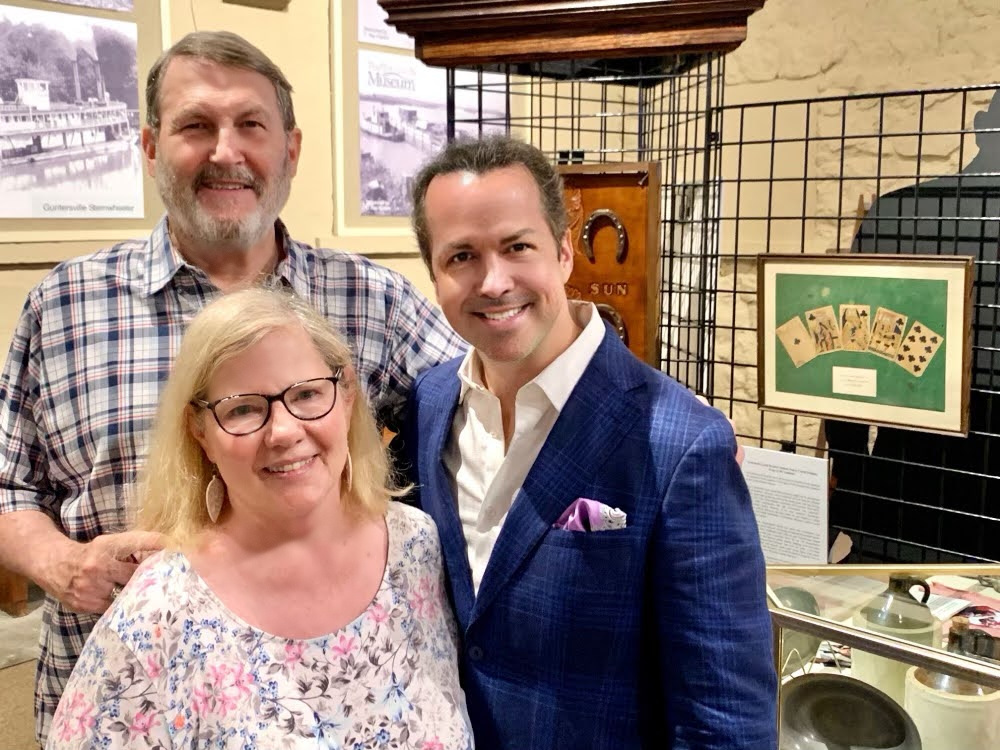 BBHudspeth's tweet photo. It was a joy spending time with my high school teacher, Glenyce Yarbrough, and her husband, John, at the Guntersville Museum and Cultural Center during a recent tour of my Western collection exhibit.  It was so much fun swapping stories about our favorite Westerns. https://t.co/g9tkOHGnik