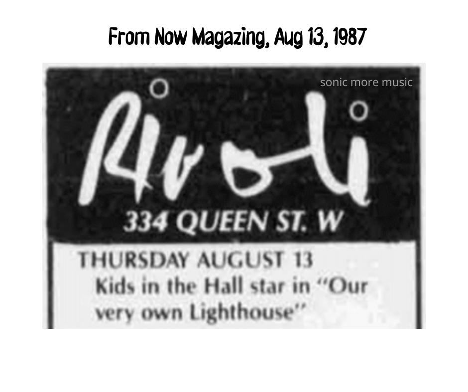 sonicmoremusic1's tweet photo. @KITHOnline at the @RivoliToronto in Toronto from August 1987, from @nowtoronto
@BrucioMcCulloch
@ScottThompson_
@DaveSFoley
@kevinthekith
@Mark_DMcKinney
#kidsinthehall #KITH #1980s #comedy #toronto #shadowymenonashadowyplanet #nowmagazine https://t.co/MKXlzqamUM