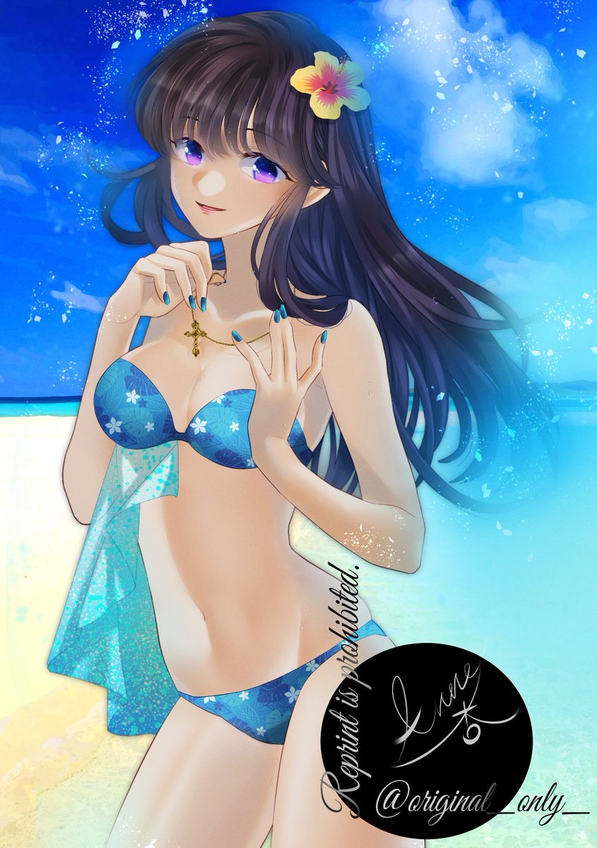 とりあえずこれでラスト シンプルにしてみた🤔 試しにイラストに貼ってみたら まあまあ馴染んでる…?