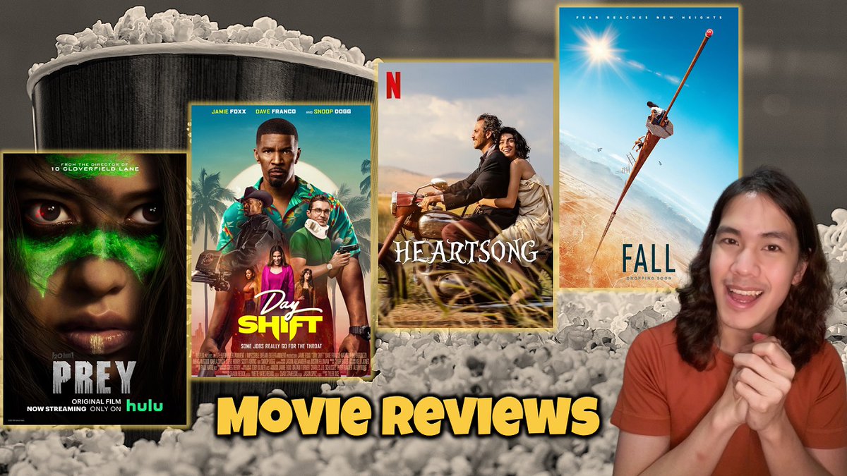 Vampires, gypsies, heights, predators! Movie reviews roundup for #DayShift #Heartsong #Fall &amp; #Prey!
👇👇
youtu.be/Sk0mLykHiBc
youtu.be/Sk0mLykHiBc
#PreyMovie #AmberMidthunder #JamieFoxx #DaveFranco #ErkanKostendil #HazarErguclu #GraceCarolineCurrey #VirginiaGardner #Hulu