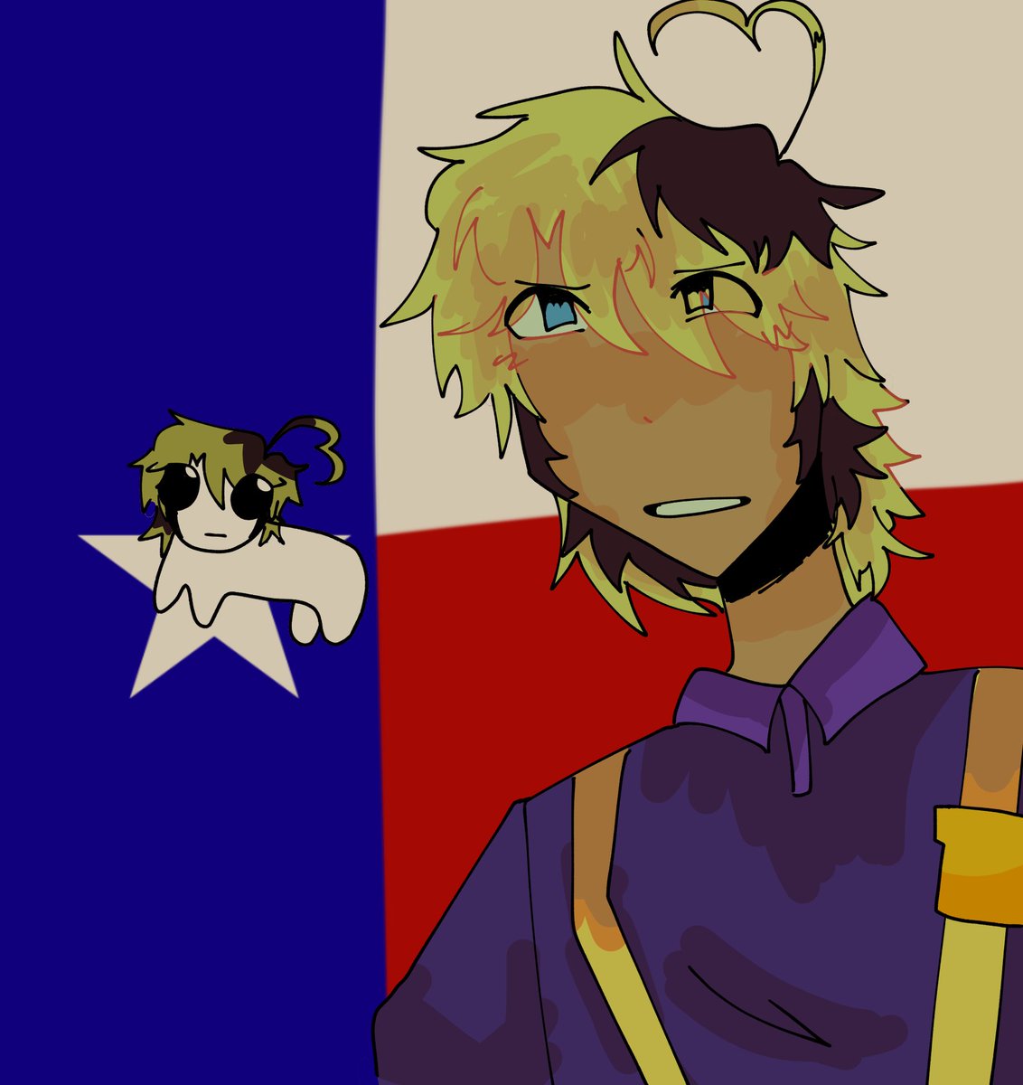 explosiveyippee's tweet photo. I hate texans #blueycapsules #davemiller #fnaf https://t.co/1EcV67d5VC