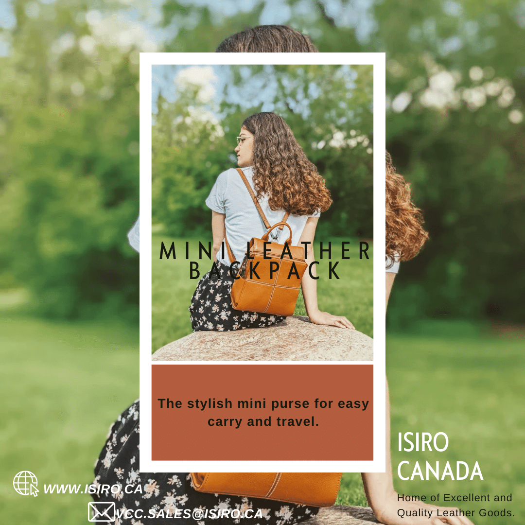 IsiroCanada's tweet image. Best Mini Leather Backpack design at the best price. Brought to you by Isiro Canada.

Visit our website to check this Isiro Mini Leather Backpack and order today!

🌐isiro.ca
📧vcc.sales@isiro.ca
📷Instagram: isirocanada

#minibackpack #minileatherbackpack #bag