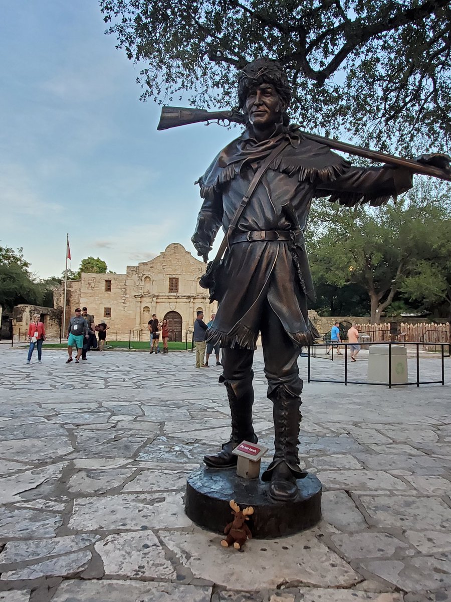 rfduval96's tweet photo. Maya's Moose at the Alamo. #davycrocket https://t.co/fPpUgIMILC