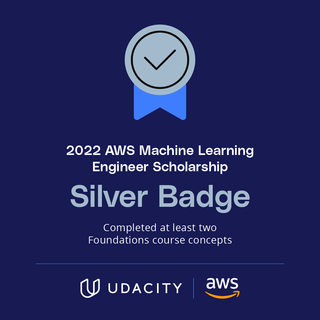 EdikanVickie's tweet photo. Looks like we are progressing on this path!
More to go🎉🎉
@AWS @udacity
#AWS #AWSMLEScholarship #Udacity #MachineLearning
.
.
.
.
.
.
.
.
.
.
#SoftwareEngineer #DataScientist
#MyPathtoGoogle #GoogleistheGoal
#LaserBeamFocus #DoHardThings https://t.co/VfVgjUmQUA