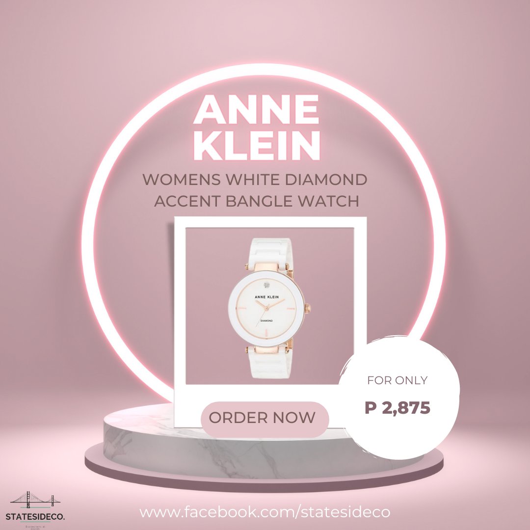 statesidecoph's tweet photo. Anne Klein Womens White Diamond Accent Bangle Watch

For only ₱2875

Shop now 🛒 https://t.co/jDr2A3cLsb