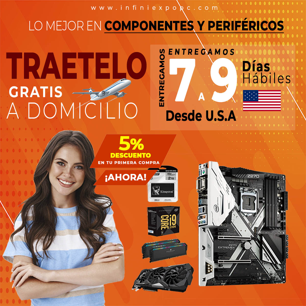 InnovaCorplex's tweet photo. Componentes y Perifericos | TRAETELO Gratis desde USA.
Ver productos= https://t.co/tJx1DPMqWH

#viral #componentespc #tarjetasgraficas #tarjetasmadres #procesadores #cpu #memoriasram #ssd #enviogratis #traetelo #recibeadomicilio https://t.co/rGjVnOeAq4