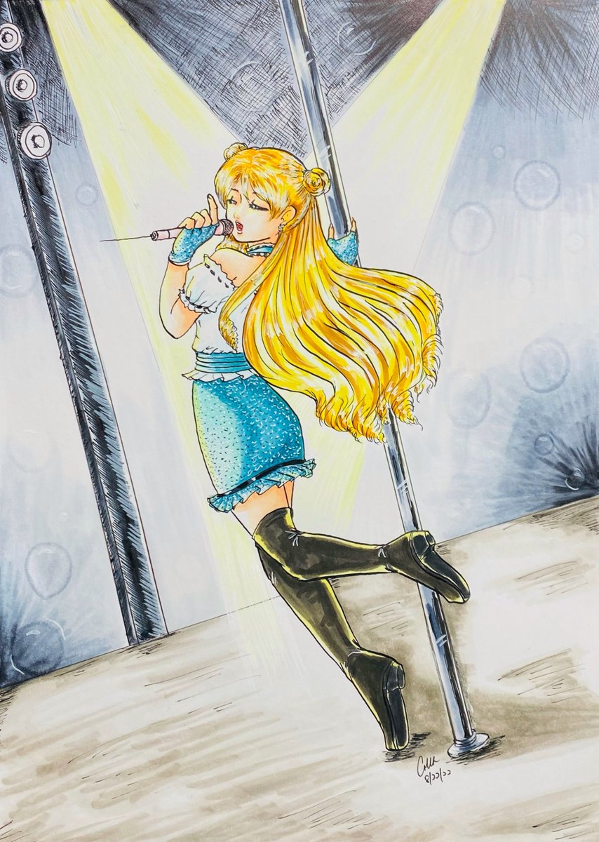 lynearart's tweet photo. Full Moon #FullMoonWoSagashite #KouyamaMitsuki #artistsontwitter #art #drawing #CopicPH #ZigPhilippines #FilipinoArtist #AustralianArtist @ArtMutuals https://t.co/mL8ETtRTAP