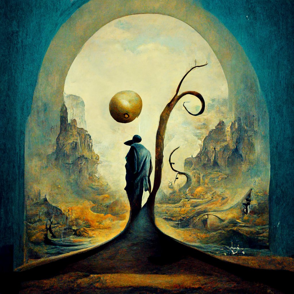 /imagine lost painting by Savador Dali,..