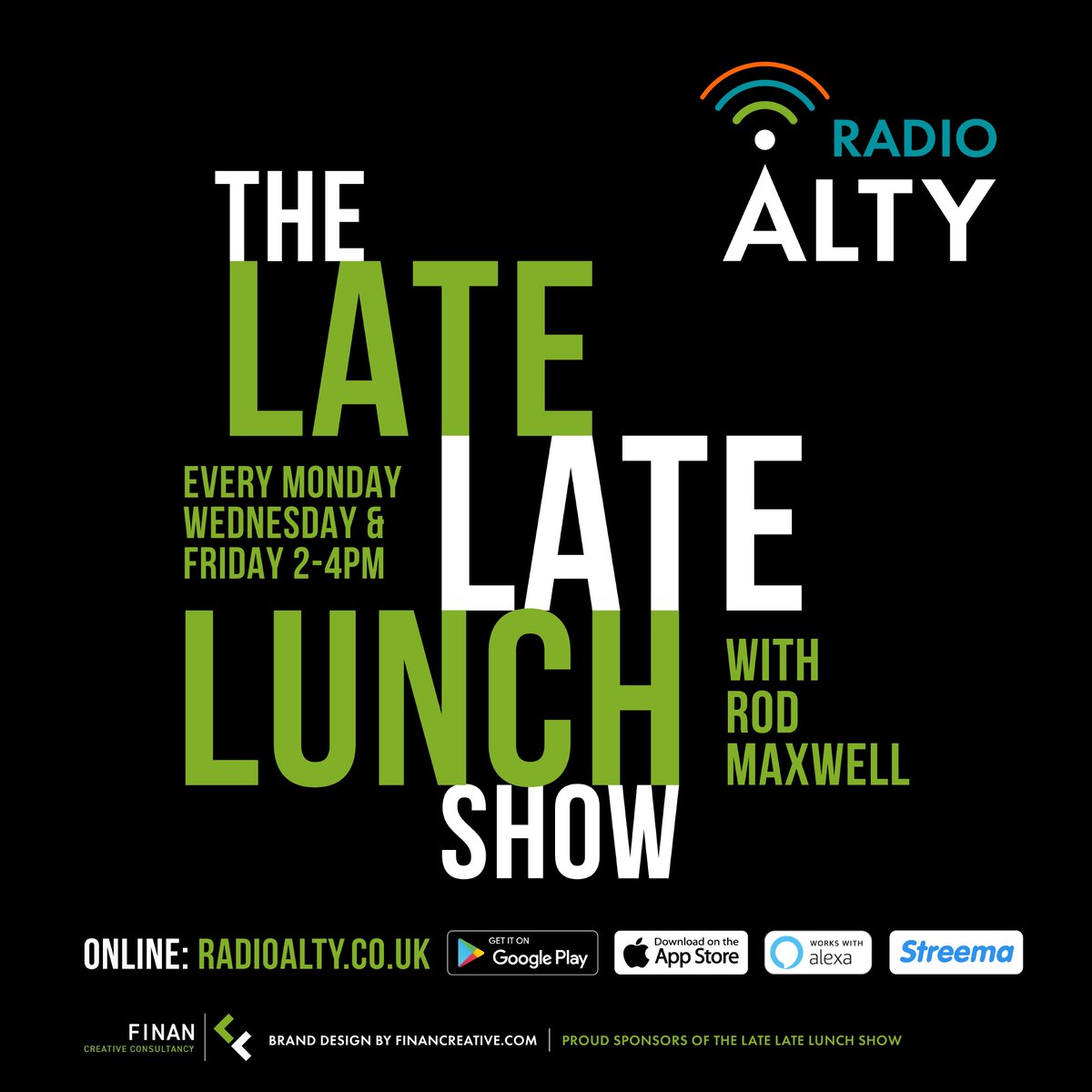 RadioAlty's tweet photo. #theLateLateLunchshow today 2pm @rmax70 is joined by his regular show poet laureate Rick Varden - #TheUrbanPoet - chatting about life, football and the spoken word. Listen live 2pm - online (https://t.co/avmIQb4eiC), via free apps, smart speaker or Streema,
 #poetry #poets #Alty https://t.co/r1USmGL6lV