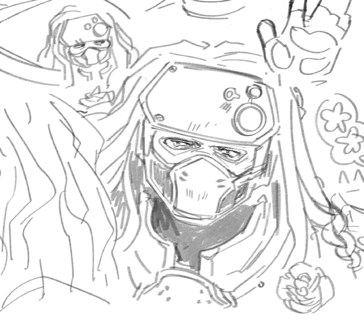 messy v company test sketches 