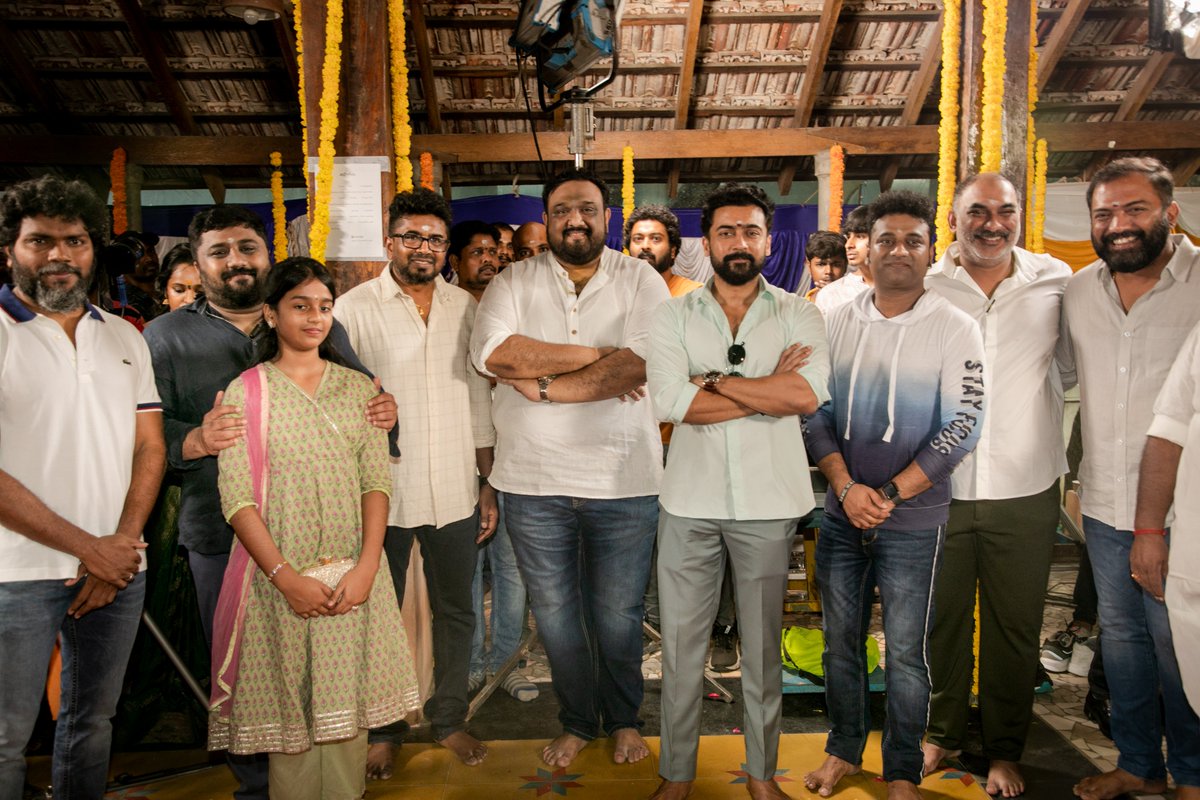 StudioGreen2's tweet photo. We are excited to announce our Prestigious Mega Project #ProductionNo25 Starring #Suriya sir Shoot Started Today.

#Suriya42 

@Suriya_offl @directorsiva @StudioGreen2 @UV_Creations #Vamsi #Pramod @kegvraja @ThisIsDSP @vetrivisuals #Milan @SupremeSundar_ #AdiNarayana @madhankarky https://t.co/xY7dkFHzhX