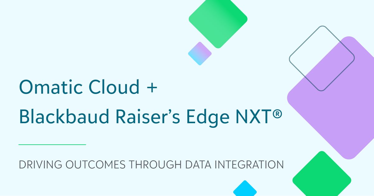BBPacific's tweet photo. Together with our partner @Omatic_Software, we’re excited to share the launch of Omatic Cloud in APAC. 

Consolidate data from different sources within Blackbaud Raiser's Edge NXT through a purpose-built, intelligent integration solution. 

Find out more: https://t.co/LgD6skSsCw https://t.co/a8KMz14t3Z
