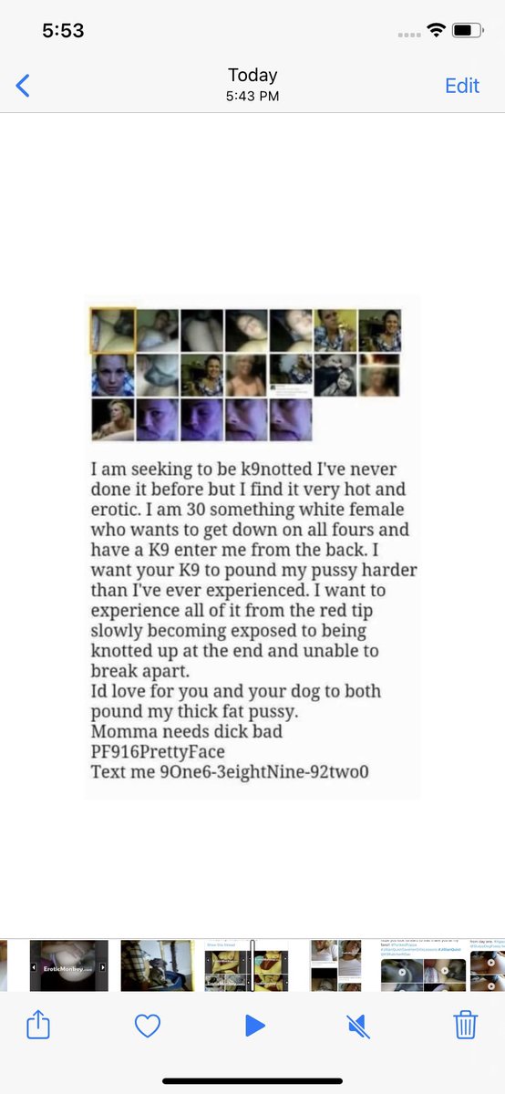 SlurpyDawgPussy's tweet photo. #BestialityBitch #DoGFucKer #SLURPYDOGPUSSY #DOGDICKSLUT #SLUT4DoGDick @ZoophiliaPolice #ZooPhiliaPolice #DoGPoundersNetWork #knotty4dogknot #slut4dogdick @SlurpyDawgPussy @knotty4dogknot @ZooPhiliaPolice https://t.co/OvBvhm6REu