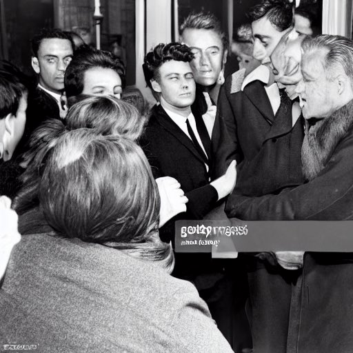 Baltardthefouth's tweet photo. Using nebula41 I produced these 4 images of president James dean visiting the grieving families of Chicago 1964 #monumentmythos #deanforpresident https://t.co/MYhEg8XW38