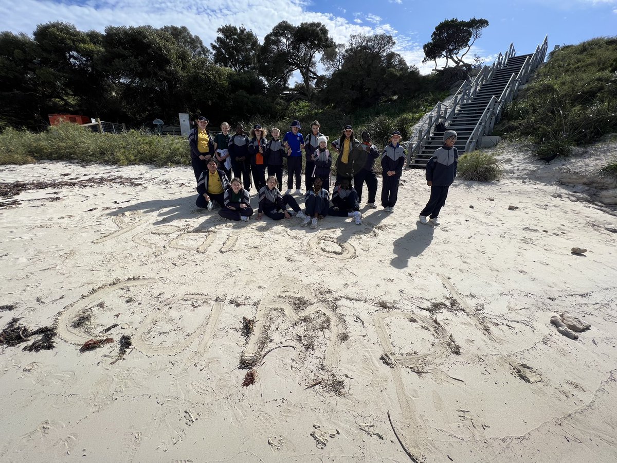AislingPForbes's tweet photo. Year 6 enjoyed a morning pilgrimage along the beach to Bathurst Lighthouse #HCCEllenbrook https://t.co/kgfbYHGRbq