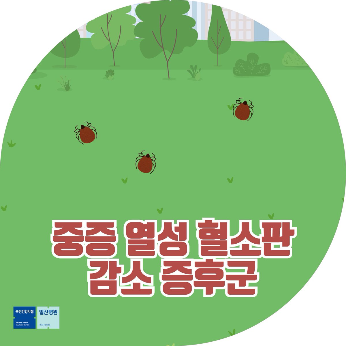 여름철 잔디밭에 숨어있는
#진드기 주의! 😨

#중증열성혈소판감소증후군 주요 증상과 예방법
꼭! 확인해보세요! 

[꼭! 이렇게 하세요] 잔디 속 진드기 주의! ‘SFTS’ 진드기 감염병 예방법
blog.naver.com/hello_health/2…

#일산병원
#진드기감염병예방
#국민건강보험일산병원