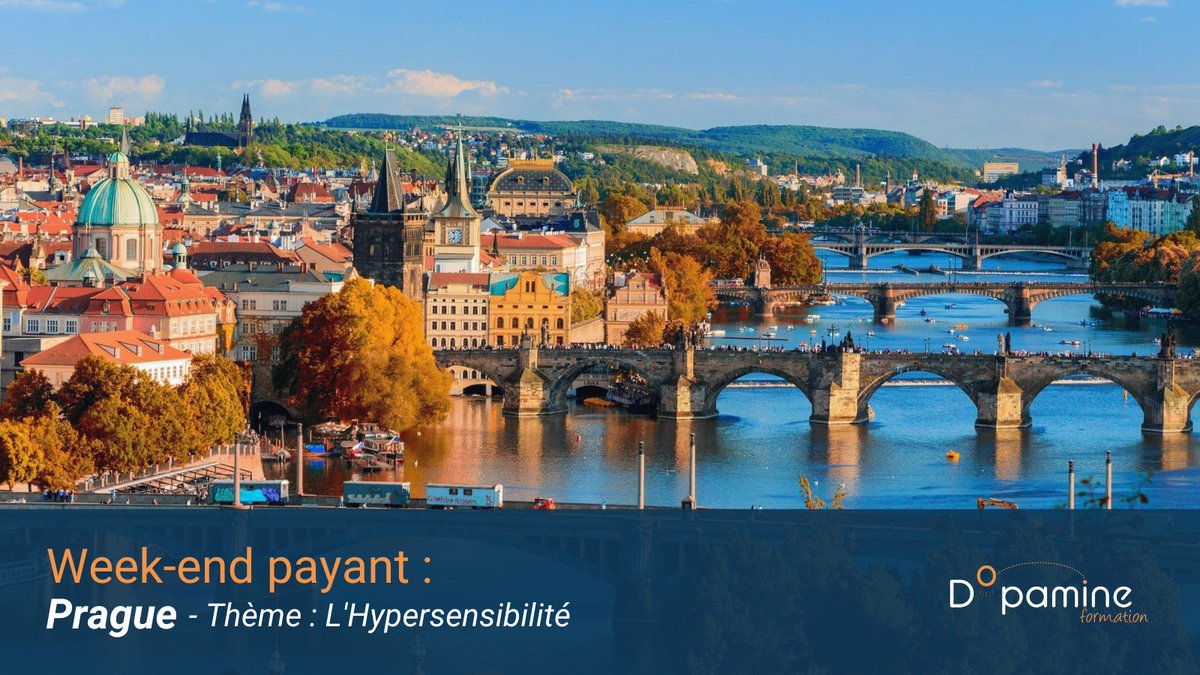Dopamineform's tweet photo. Découvrez Prague lors d'un voyage merveilleux ! 🤩 
📆 du 13 au 16 octobre

Thème : L'Hypersensibilité 
🕒 6h de formation - Tarif : 290€
(Déduction fiscale partielle possible et crédit d'impôts formation)
👥 Public : Ouvert à tous 

Inscription : https://t.co/5aPnNJssNI https://t.co/PBg2CMai2J