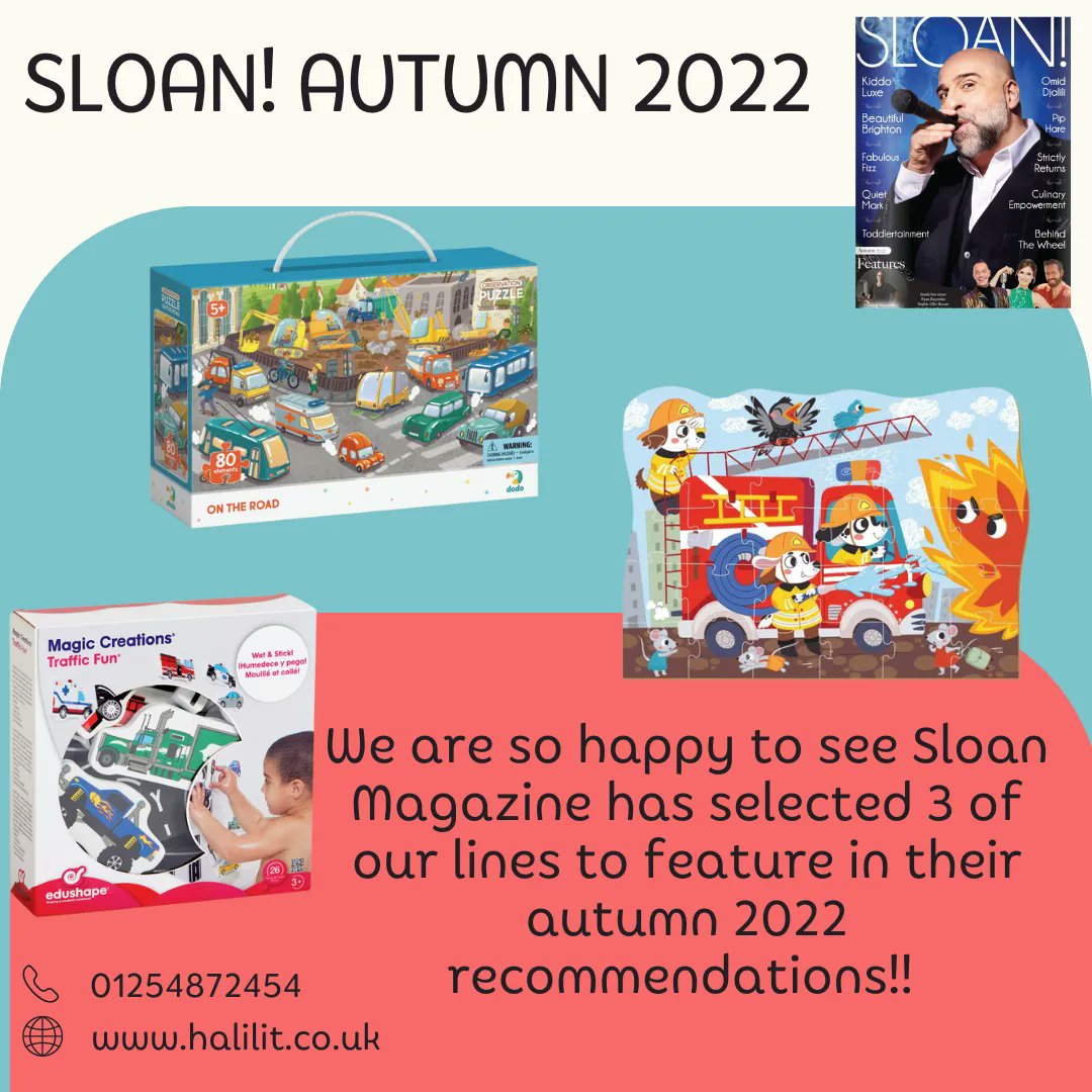 We are very excited to share the news with you! Sloan Magazine has selected 3 of our lines to feature in their educational toy recommendations for Autumn 2022! You'll find us in the toddlertainment section alongside a range of educational toys under £30🥳
-
-
<a href="/sloanloves/">Coach With Sloan</a>