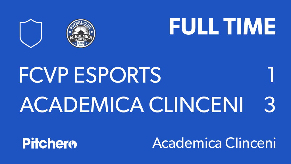 FULL TIME: FCVP eSports 1 - 3 Academica Clinceni
#FCVACA #Pitchero
pitchero.com/clubs/academic…