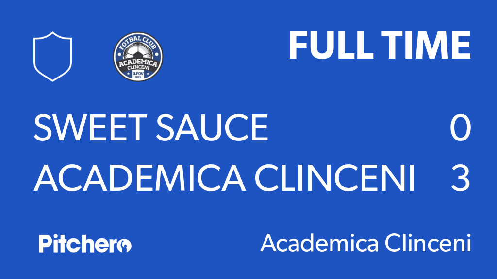 FULL TIME: Sweet Sauce 0 - 3 Academica Clinceni
#SWEACA #Pitchero
pitchero.com/clubs/academic…
