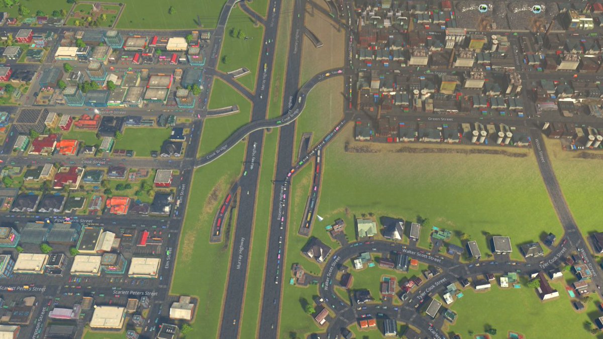 Architect611's tweet photo. More island expansion, interrupted by this traffic jam, in a 100% vanilla episode of Cities: Skylines. https://t.co/GaKkG1kb4f #CitiesSkylines #citybuilder https://t.co/TmdkgVcHDx